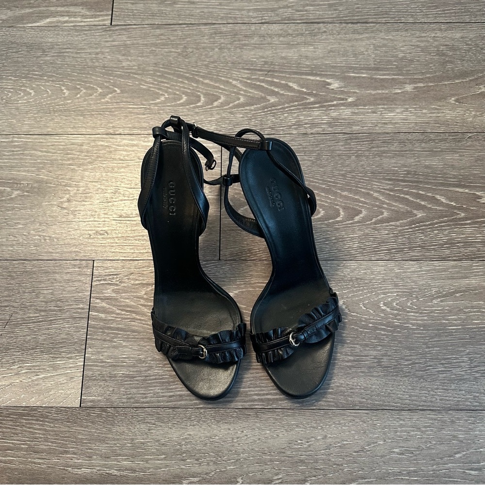 Gucci Black Strappy Heels - Picture 2 of 8